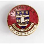 Home Front badge - Lindsey Air Raid Welfare enamelled pin badge