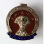 Badge - S.A.&H.S. 20 Years badge