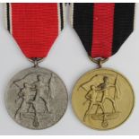 German Medals for 13 Marz 1938, and 1 Oktober 1938. (2)