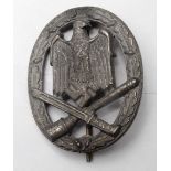German General Assault badge, Frank & Reif maker marked, tombak
