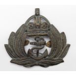 Badge a Royal Naval Division Officers cast bronze cap badge VF