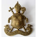 Badge - St. Edmunds School O.T.C. Brass badge - missing one lug to reverse. Uncommon badge.