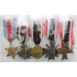 German WW2 medals - Merit Cross maker marked '1', Merit Cross with Swords, Merit Medal, Honour Cross