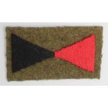 Cloth Badge: 36th Tank Brigade WW2 felt formation sign badge in excellent condition.