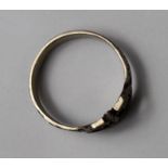 German Kriegsmarine U-Boat mans finger ring, has interesting Anti-Engelland inscription, GVF