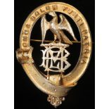 Scottish Clan Badge for "Balfour". Large (55mm x 80mm) silver gilt, 19th century