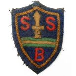 Badge an SBS WW2 Special Boat Service cloth beret badge GVF