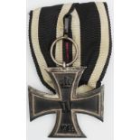 German WW1 Iron Cross 2nd Class, maker marked 'LV 87'.