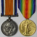 BWM & Victory Medal to 219039 Pte.1. P Cowderay RAF. Born Hackney. Also served with RNAS. (2)