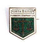 Home Front badge - North British Rubber Company National Service enamelled pin badge, No 3440