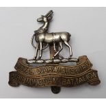 Badge a Birmingham Pals 2nd Bn Royal Warwicks cap badge