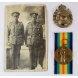 WW1 Victory medal to G -26901 Pte. J. Jackaman Midd'x. R. Joseph Jackaman also served in the Queen's