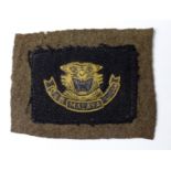 Badge a cloth Malaya Scouts slouch hat badge