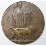 Death Plaque to 18385 Pte Claud Albert Whitmore 1st Bn Essex Regt. KIA 6/8/1915. Born Dennington,