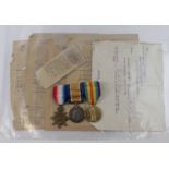 1915 trio to 15881 Pte H P Watson Norfolk Regt also served MGC, comes with four casualty telegrams