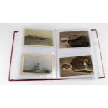 German WW1 Naval Warships & Personnel - mixed sepia, b&w, RP's and postcards in modern album. Inc