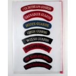 Cloth Shoulder Title Badges: British Army Household Division embroidered felt shoulder title