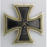 German Iron Cross WW2 1st Class, maker marked '4'.