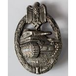 German Nazi Tank Badge, no makers mark