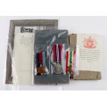 RAF W/OP log book with 1939-45 star, Italy star, war medal and a superb note book full of