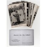 Gilbert and Ellice Islands postcards set c1924 with ethnic native groups; also with photocopy of