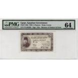 Egypt 5 Piastres issued Law 1940, signed Mohamed Zaky Abdel Motaal, serial F/9 564388, (TBB B212l,