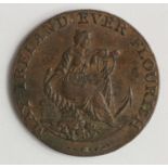 Token, 18thC : Ireland, Dublin, Parker's Halfpenny 1794, D&H Dublin No. 351, VF-GVF