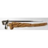 Victorian Naval officers sword with WW1 BWM and a good selection of service documents including