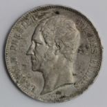 Belgium 5 Francs 1849 'des Belges', lightly toned VF/GVF