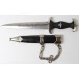 German SS Chained dagger a reconstituted piece, professionally cleaned, displays well. sold a/f