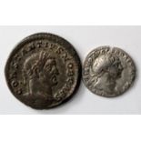 Trajan silver denarius, Rome Mint 107 A.D., reverse:- Spes advancing left, Sear 3127, ancient test
