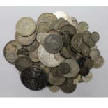 World (mostly) Silver (129) 19th-20thC assortment, mixed grade (a few holed or altered)