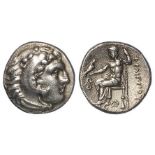 Ancient Greek The Macedonian Kingdom, Philip III 323-317B.C., silver drachm, 4.22g., head of young