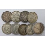 GB Crowns (9) 1935 nVF to EF