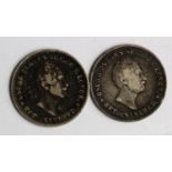 Norway 2x 12 Skilling 1845 F and 1854 GF