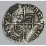 Mary silver groat, mm. Pomegranate, reverse reads:- VERITAS, very small area of extreme edge gone,