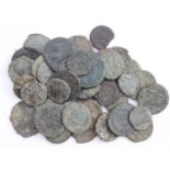 A small parcel of late Roman Imperial bronze coins all found at Balsham, Cambridgeshire, some in