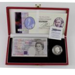 Debden set C140, Year Prefix and silver crown issue 1999, comprising Kentfield 20 Pounds serial YR19