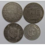 Tokens, 19thC Silver (4): Fazeley Peel, Harding & Co. Shilling 1811, Staffs No. 11 nVF, Lincoln J.