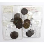 Tokens, 17thC (11) assortment, some identified, mixed grade.