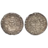 Henry VI First Reign 1422-1461, silver groat, Leaf-Mascle Issue 1432-1436, mm. Cross fleury /