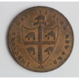 Token, 18thC : Birmingham 'Industry Has Its Sure Reward' Halfpenny 1793, D&H Warwickshire No. 50,