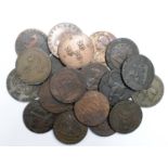 Tokens, 18thC (20) copper Halfpennies, Fair to VF