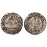 Edward VI silver shilling, Fine Silver Issue 1551-1553, mm. Tun, Spink 2482, full and round a little