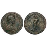 Commodus bronze of c.27mm.,wt. 10.1g., of Marcianopolis, Moesia Inferior, obverse:- Bare headed bust