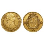 Spain gold 1/2 Escudo 1788M M, KM# 425.1, nVF