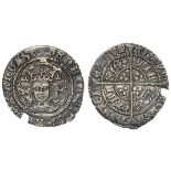 Henry VI, First Reign 1422-1461, silver halfgroat, Rosette-Mascle Issue 1430-1431, of Calais,