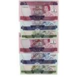 Solomon Islands (6), 10 Dollars, 5 Dollars & 2 Dollars issued 1977, set of notes with matching first