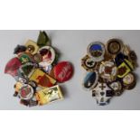 Mixed lot of badges/fobs (approx 34 items) various, includes 15x Bowling badges, Butlins,
