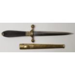 Short dress dagger in correct scabbard, no maker or clues but a quality made piece.
